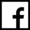 Svart Facebook logotyp
