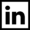 Linkedin svart logotyp